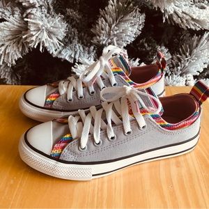 Girls Rainbow Converse All-Star sneakers